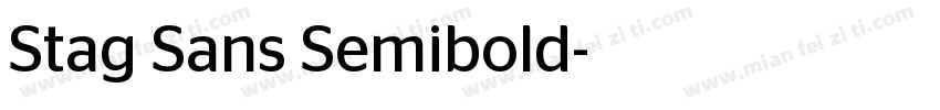 Stag Sans Semibold字体转换